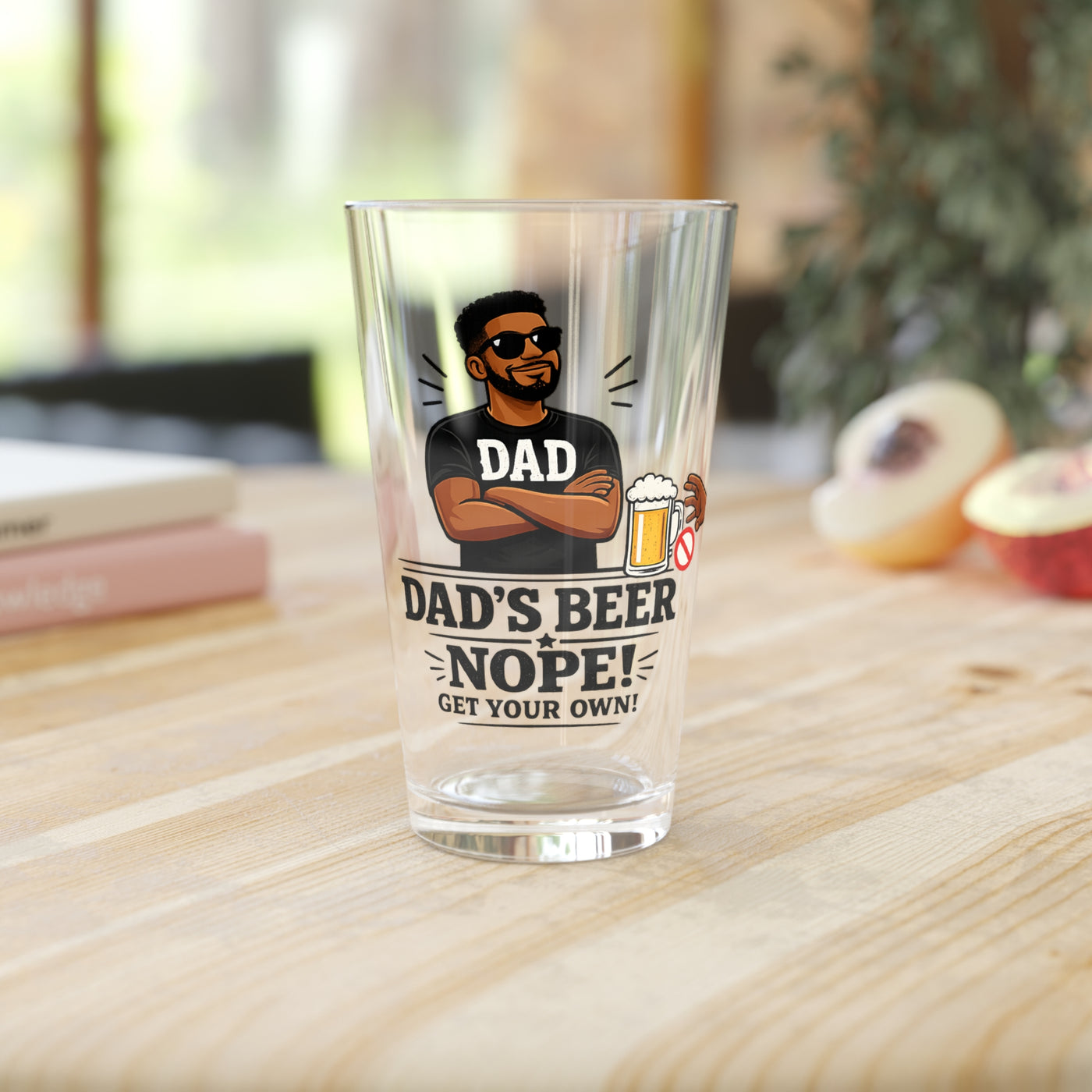 Funny Beer Pint Glass | 16 oz Premium Drinking Glass | Gift for Beer Lovers