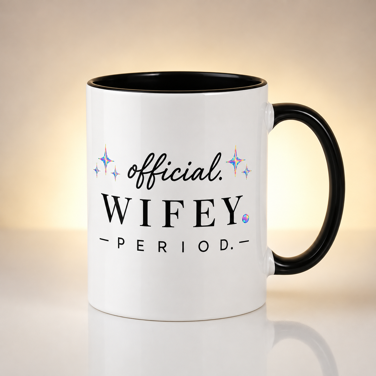 Wifey Mug – Official Wifey Period Coffee Mug | Newlywed Wife Gift | Bride Wedding Gift | 11oz & 15oz